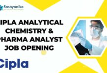 Cipla Analytical Chemistry Jobs