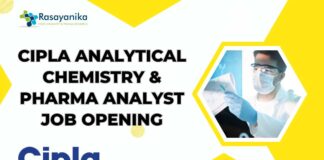 Cipla Analytical Chemistry Jobs