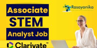 Clarivate Associate STEM Analyst Job Polymer Chemistry Role