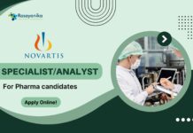 Novartis QC Specialist Job for Pharma candidates - Apply Online!