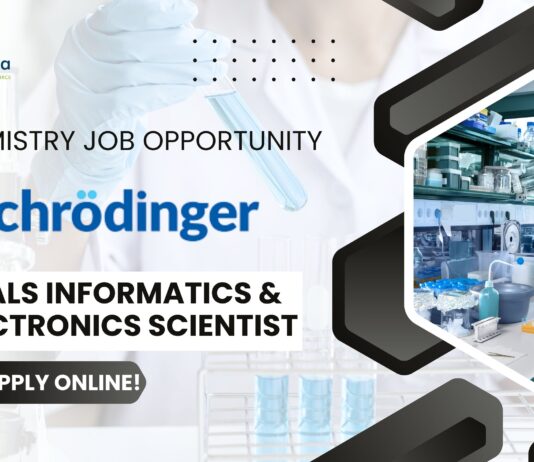 PhD Chemistry Scientist Job at Schrödinger - Apply Online!