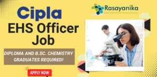 EHS Officer Job at Cipla, Bommasandra – Apply Now!