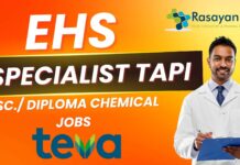 EHS Specialist TAPI Gwalior Jobs at Teva Pharmaceuticals