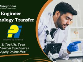 Engineer Technology Transfer Job at PI Industries. B. Tech/M. Tech Chemical Candidates Apply Online Now!