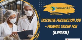 Executive Production Job - Piramal Group