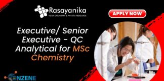 Executive/ Senior Executive - QC Analytical