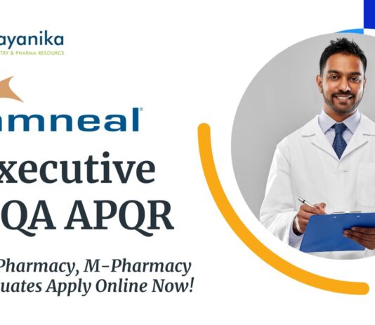 Executive – QA APQR Job at Amneal |  B-Pharmacy, M-Pharmacy Graduates Apply Online Now! 