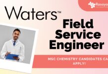 Field Service Engineer at Waters Corporation - Temp, MSc Chemistry candidates can apply!