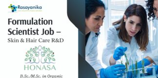 Formulation Scientist Job – at Honasa Consumer Ltd. | B.Sc./M.Sc. in Organic Chemistry; B.Pharm, M.Pharm Apply Now