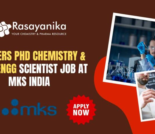 Freshers PhD Chemistry & Chem Engg Scientist Job
