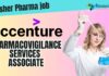 Fresher Pharma job at Accenture as a Pharmacovigilance Services Associate, Apply online!