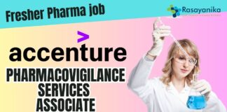 Fresher Pharma job at Accenture as a Pharmacovigilance Services Associate, Apply online!