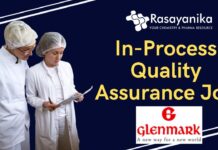 Glenmark IPQA Officer Job in Nashik B.PharmM.Pharm Apply