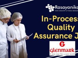Glenmark IPQA Officer Job in Nashik B.PharmM.Pharm Apply