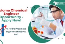 Diploma Chemical Engineer Opportunity - Apply Now! At Hydro Pneumatic Engineers (Hyd) Pvt. Ltd.