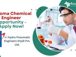 Diploma Chemical Engineer Opportunity - Apply Now! At Hydro Pneumatic Engineers (Hyd) Pvt. Ltd.