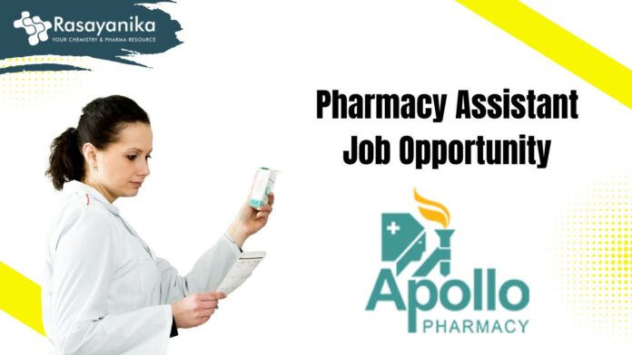 Pharmacy Assistant Job Opportunity