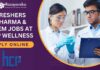 Freshers Pharma & Chem Jobs at HCP Wellness - Apply Online