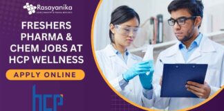 Freshers Pharma & Chem Jobs at HCP Wellness - Apply Online