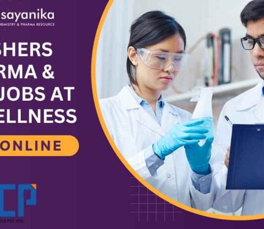 Freshers Pharma & Chem Jobs at HCP Wellness - Apply Online