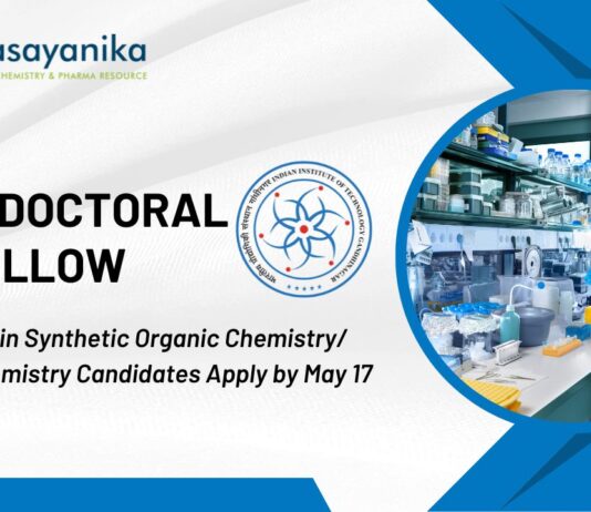 IIT Gandhinagar Post-doctoral Fellow Job Role | PhD in Synthetic organic chemistry/Biochemistry Candidates Apply by May 17