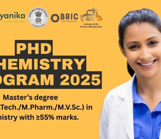 ILS Bhubaneswar PhD Chemistry Program 2025 - Apply Now!