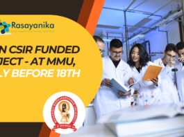 JRF in CSIR Funded Project
