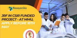 JRF in CSIR Funded Project