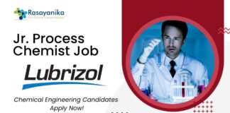 Jr. Process Chemist Job at Lubrizol – Chemical Engineering Candidates Apply Now in Navi Mumbai