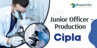 Junior Officer – Production Job at Cipla Sikkim | Candidates with a Bachelor's in Pharmacy Apply Now