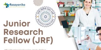 Junior Research Fellow (JRF) - at IIT Roorkee, MSc Chemical Engineering, Apply Online!