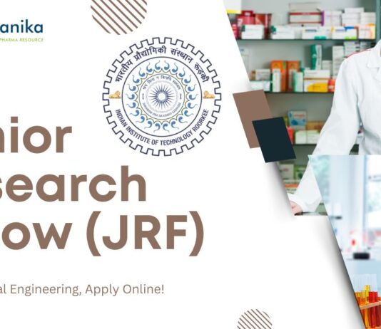Junior Research Fellow (JRF) - at IIT Roorkee, MSc Chemical Engineering, Apply Online!