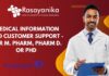 Medical Information and Customer Support