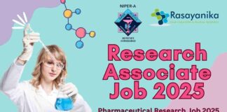 NIPER Ahmedabad Hiring Research Associate Job 2025 – Apply Now