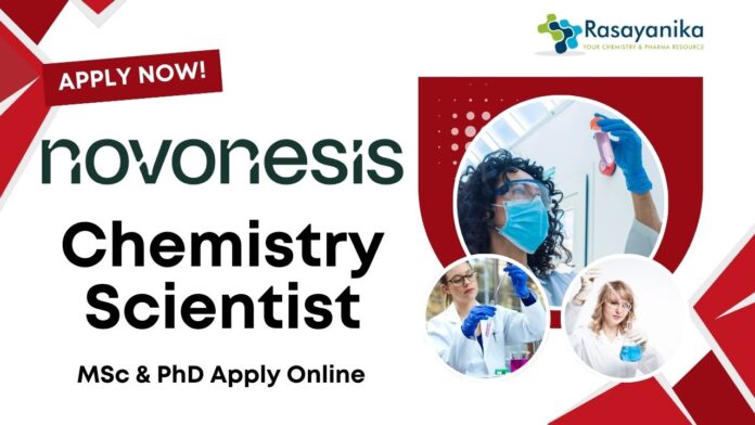 Novonesis Chemistry Scientist Jobs - MSc & PhD Apply Online