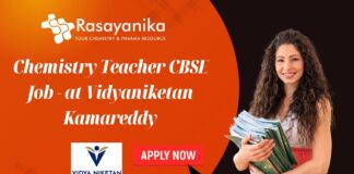 Chemistry Teacher CBSE Job - at Vidyaniketan Kamareddy