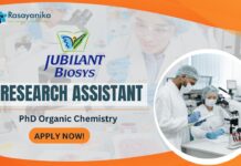 Jubilant PhD Organic Chemistry Job as a Research Scientist!