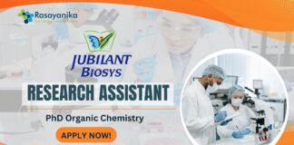 Jubilant PhD Organic Chemistry Job as a Research Scientist!