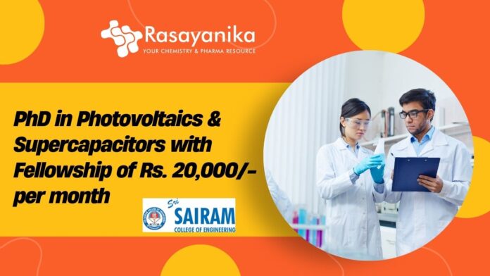 PhD in Photovoltaics & Supercapacitors