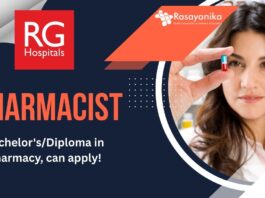 Pharmacist Position at RG Urology and Laparoscopy Hospital, Bachelor'sDiploma in Pharmacy, can apply!