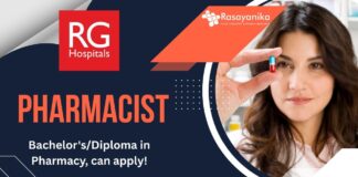 Pharmacist Position at RG Urology and Laparoscopy Hospital, Bachelor'sDiploma in Pharmacy, can apply!