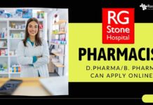 Pharmacist job at RG Stone Hospital, D.PharmaB. Pharma can Apply Online! (1)