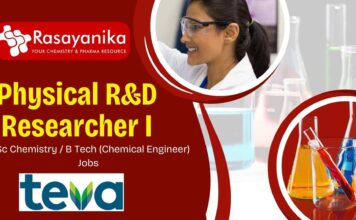 Join Teva Pharmaceuticals as a Physical R&D Researcher – Apply Today! Physical R&D Researcher I Job at Teva Pharmaceuticals