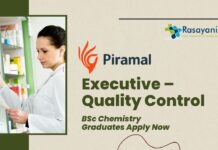 Piramal Pharma Quality Control Job | BSc Chemistry Graduates Apply Now