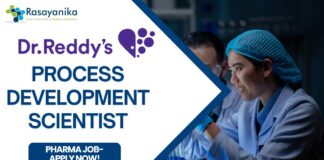 Process Development Scientist - Dr. Reddy's Laboratories, Pharma job- Apply now!