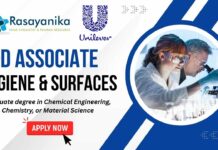 R&D Associate - Hygiene & Surfaces at Unilever Bangalore
