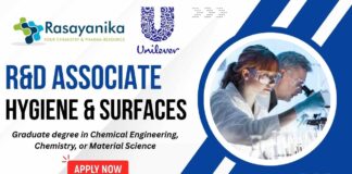R&D Associate - Hygiene & Surfaces at Unilever Bangalore