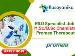 R&D Specialist Job - at Promea Therapeutics