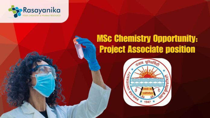 MSc Chemistry Opportunity: Project Associate position