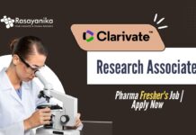 Research Associate at Clarivate – Pharma Fresher's Job | Apply Now